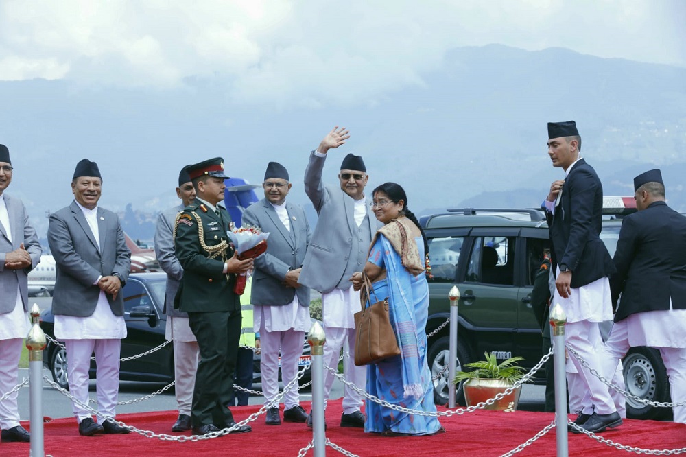 प्रधानमन्त्री ओली अमेरिका प्रस्थान